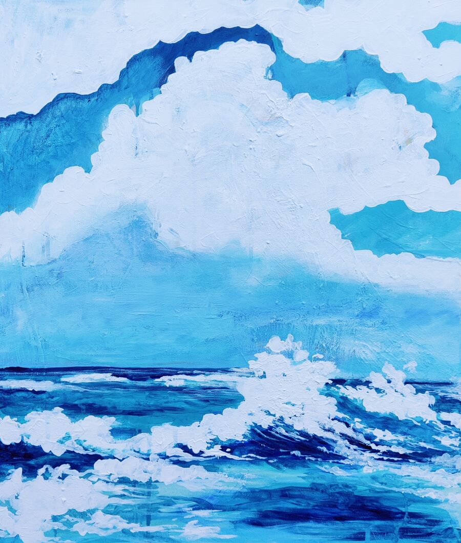 Maleri af hav