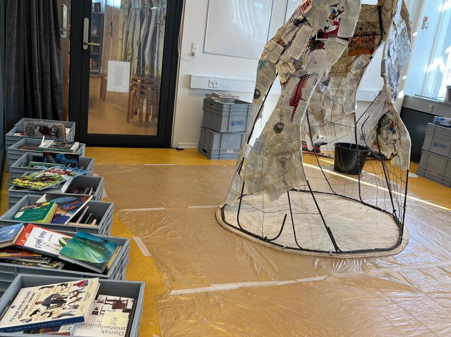 stemningsbillede fra workshop med skoleklasser